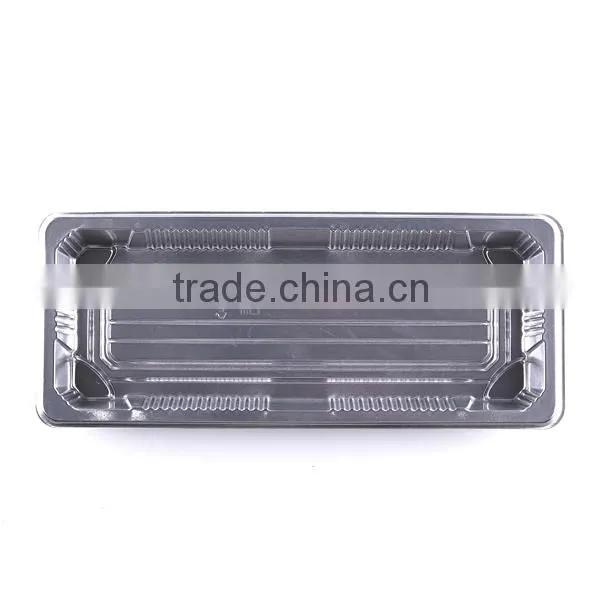 SM1-1102H Silvery Color Rectangle Food Tray for Sushi