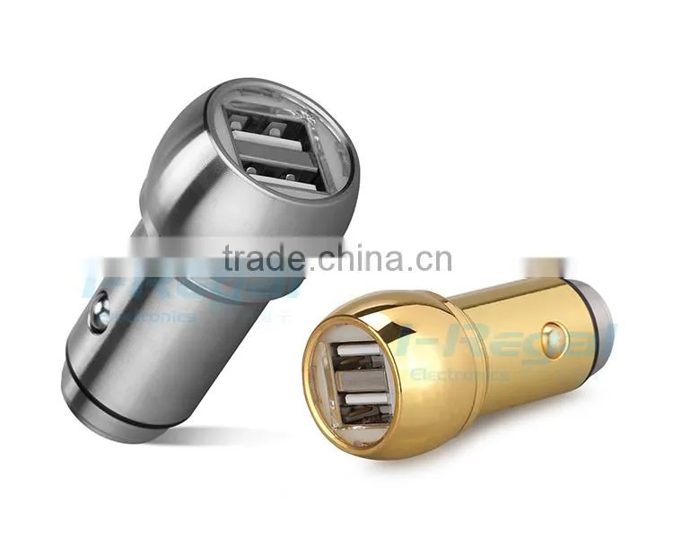5V 2.4A multiple mobile phone usb car charger with CE&Rohs certificated