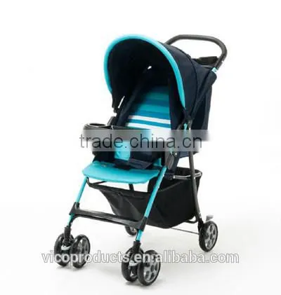Suitable from birth adult baby stroller with one section canopy