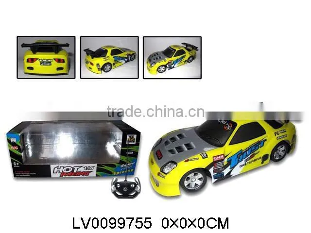 plastic 1:24 scale 4 channel rc police car toys