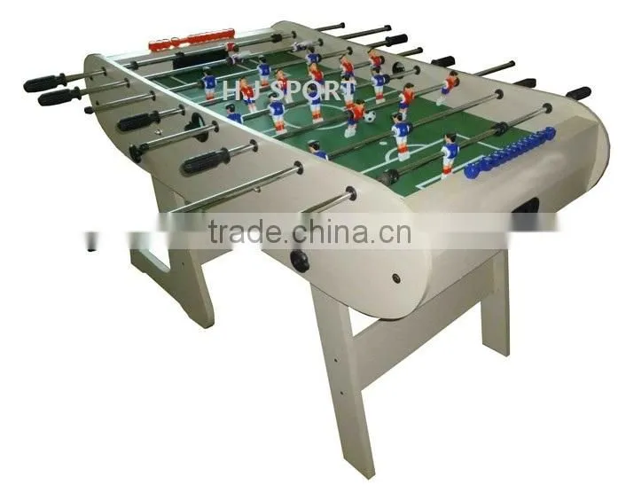 Standing foldable wooden foosball table kicker table game with 4 pcs ball