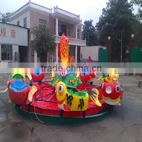 Rotating swing rides Carp jumps over the dragen gate amusement children games