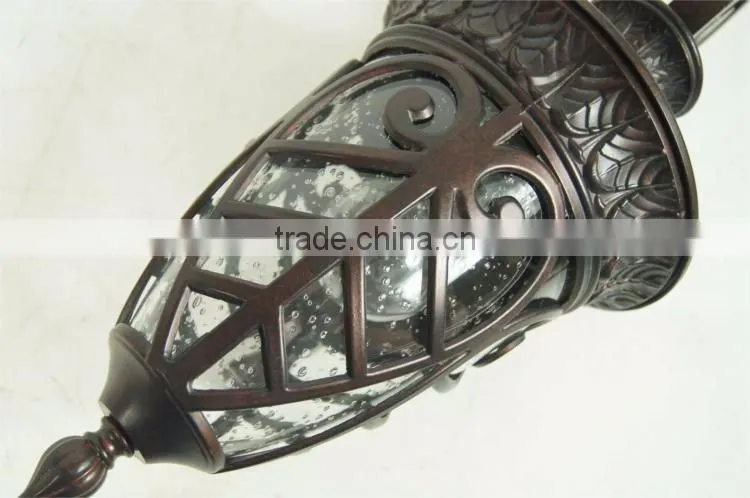 Wholesale clear seedy glass IP44 aluminum street light lamp