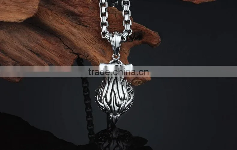 Newest fashion stainless steel casting and polish eagle pendant