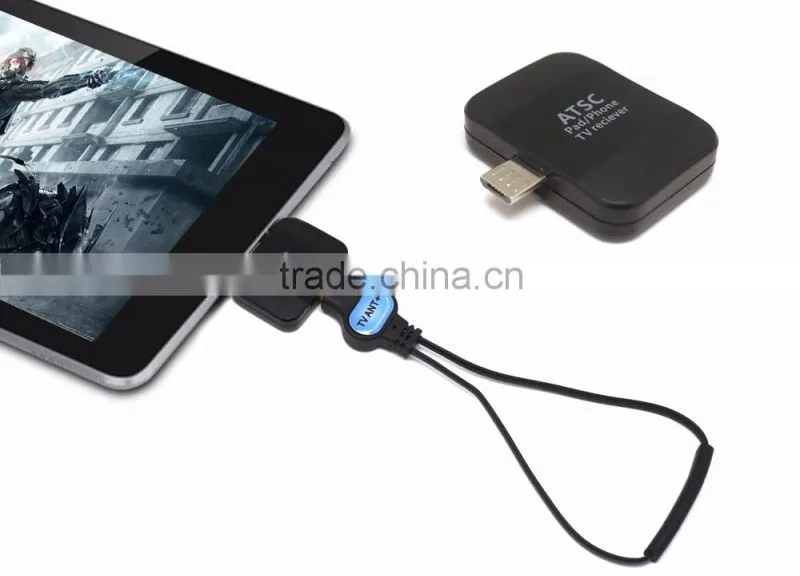 Mini Portable ATSC TV Tuner For Mobile Phones/Pad Digital Mobile Pad TV Receiver For America/Mexico/Europe