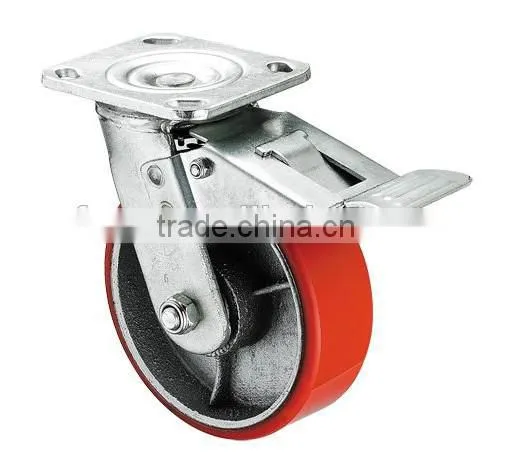 Good Quality Heavy Duty Cast Iron Wheel Top Plate Caster