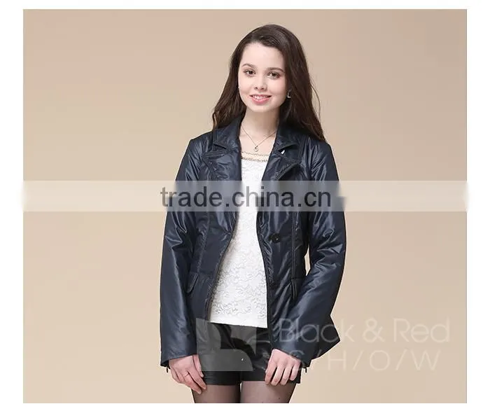 Polyester fashion women goosedown jacket