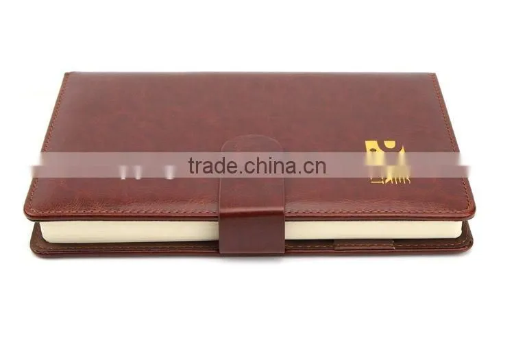 Customized Print Promotional business PU Leather recycled notebook