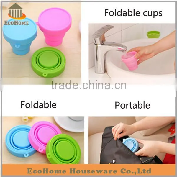 Portable foldable silicone cup,factory directly