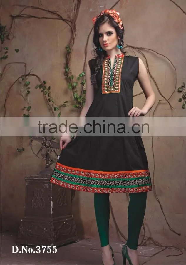 Pure Cotton Lahariya Style Printed Kurti