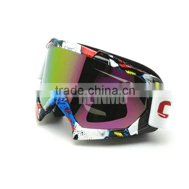 Cool fashion transparent goggle, custom motorcycle goggles , motocross glasses