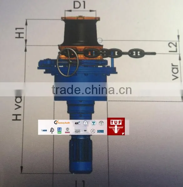 anchor capstan/ deck capstan/ mooring capstan