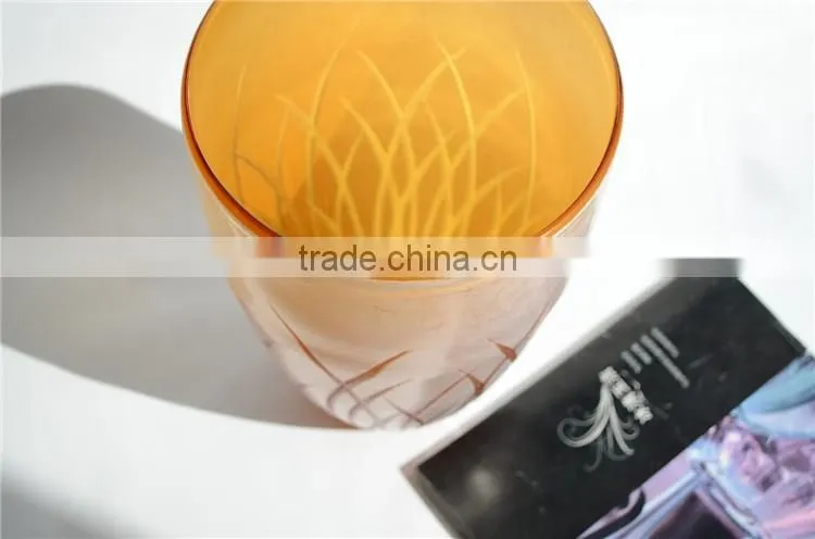 Wholesale Handmade Art Work Carving Glass Crafts Vase Bottle Home Decor