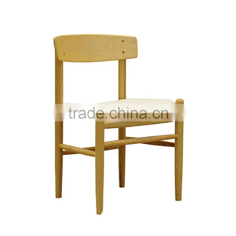 2016 Guangzhou furniture cheap wholesale restaurant wooden solid wood dining chair