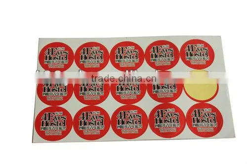 Cheap custome round pvc sticker for bottle