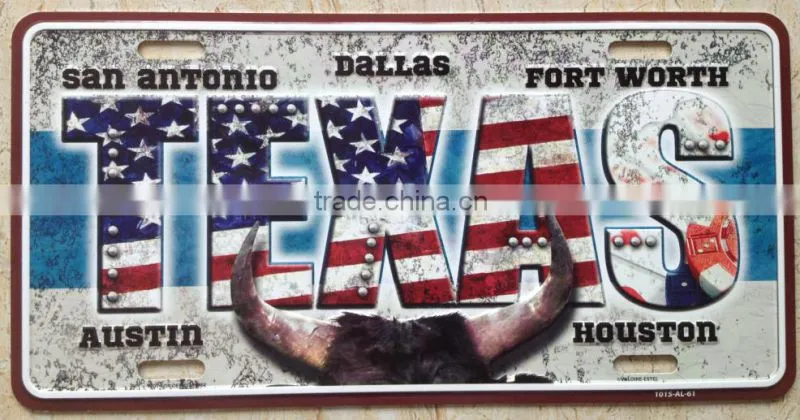 2015 wholesale vintage license plate
