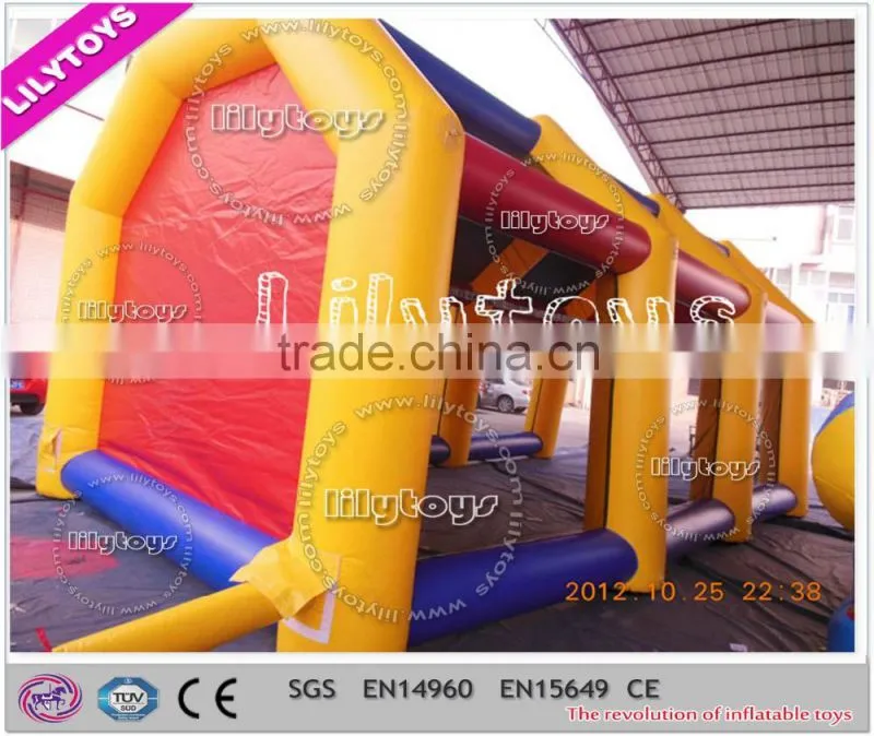 Hot resist waterproof material efficient yellow inflatable wedding tents for sale