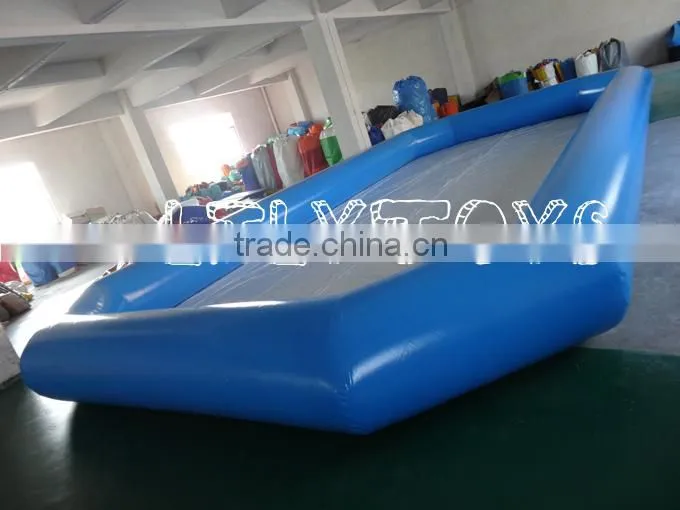 Blue color inflatable swimming pool, customized inflatable adult swimming pool