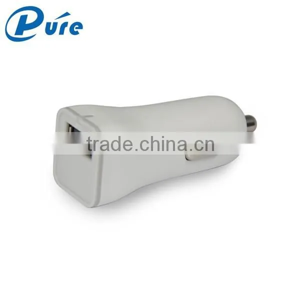 Newest portable output DC5V/2.4A single port usb car charger for smartphone product and for iphone,samsung,HTC