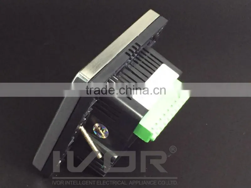 Good Quality IVOR Central Air-Conditioner Thermostat Digital AC Thermostat Switch SK-AC2000T Bright Gold Metal Frame