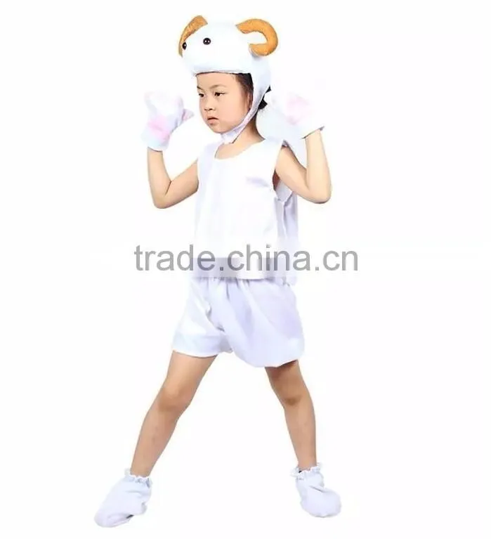 Performance Dress Up Sleeveless Kids Tiger Animal Costumes