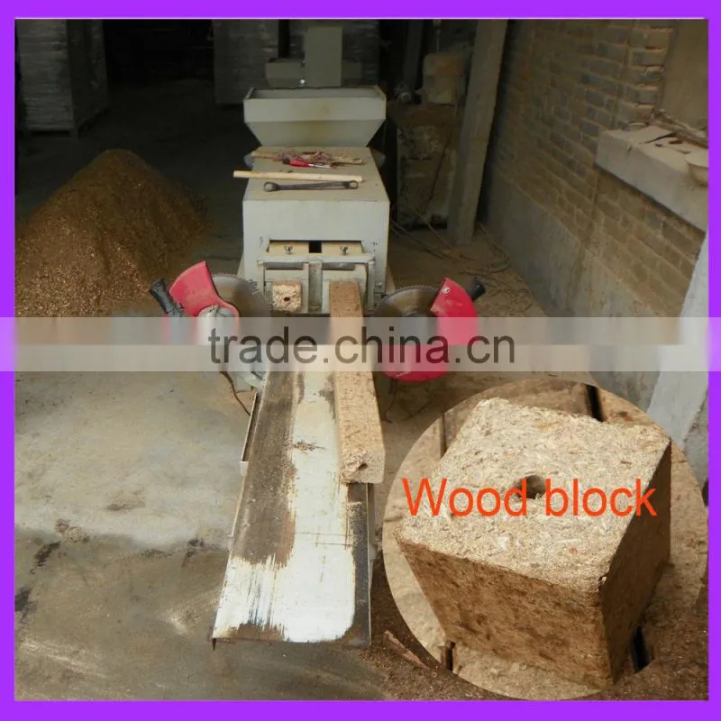 wood shaving block making machine