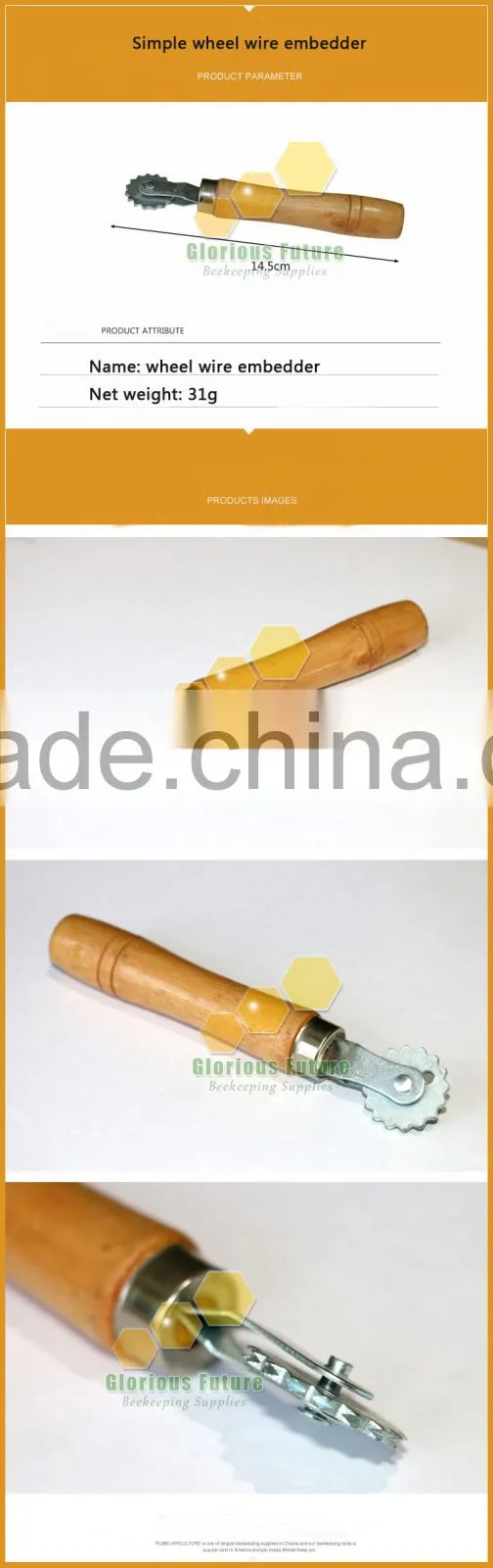 2017 China best quality wooden bee frame wire embedder for beekeeping