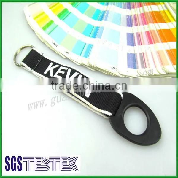New hot products on the market woven embroidered lanyard with carabiner,promotional gift items