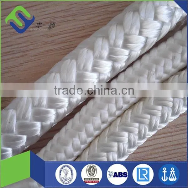 White 16mm nylon braided rope factory supply