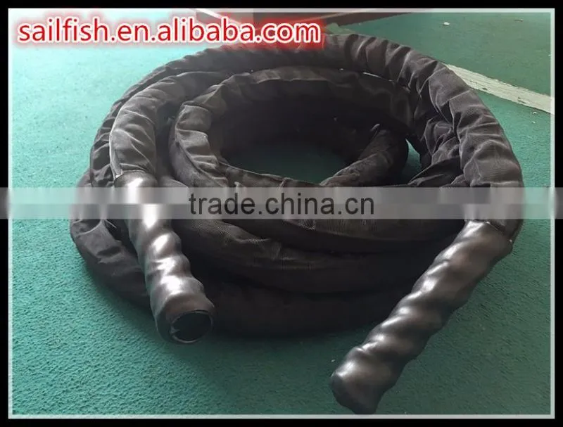 crossfit gym training poly dacron exercise battle rope