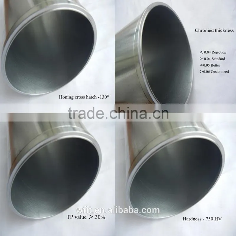 factory price D500 steel chromed cylinder liner