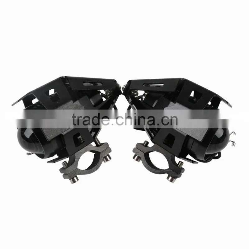 2 X U5 125W LED Spot Fog Head Lamp For Motorcycle Car Bicycle Boat Truck