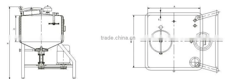 Stainless Steel Emulsifying Tank With Top Emulsifiers
