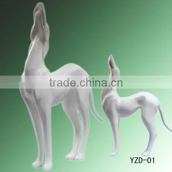 New fiberglass animal model display dog mannequin