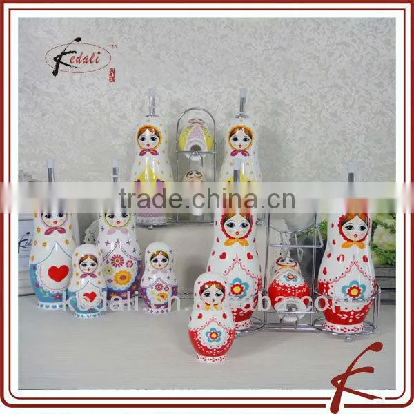 crab shape ceramic salt pepper set