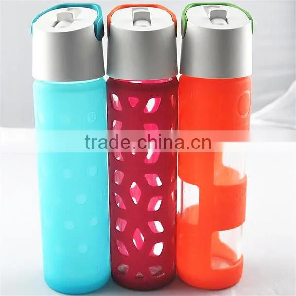 High quality non-toxic and plastic-free silicone sleeve for glass bottles