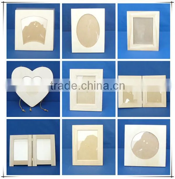 Eco-friendly home small black wide decorative love wooden photo frame