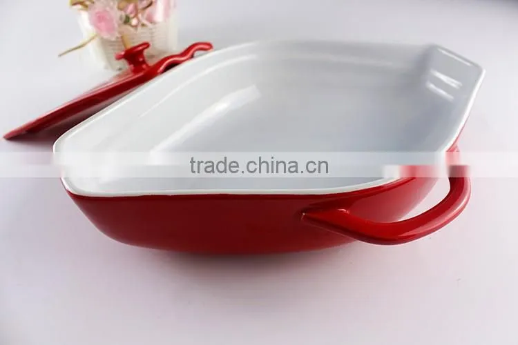 China factory suppliers ceramic cookware boat shape casserole