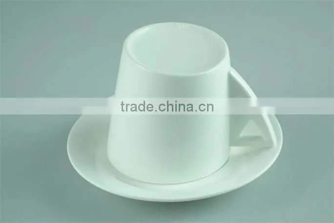 New bone china ceramic jumbo tea cup and saucer, porcelain cheap coffee cups