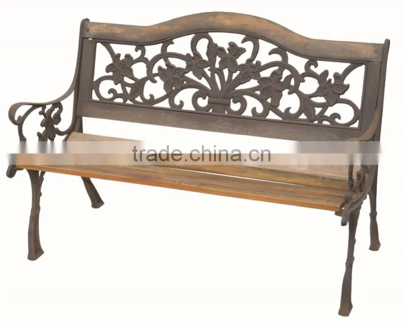 Trade Assurance garden Furniture antique cast iron bench supplier