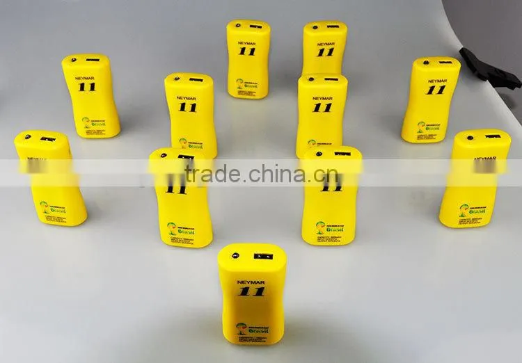 CE ROSH portable power bank brazil world cup design 3600mAh to 5200mAh