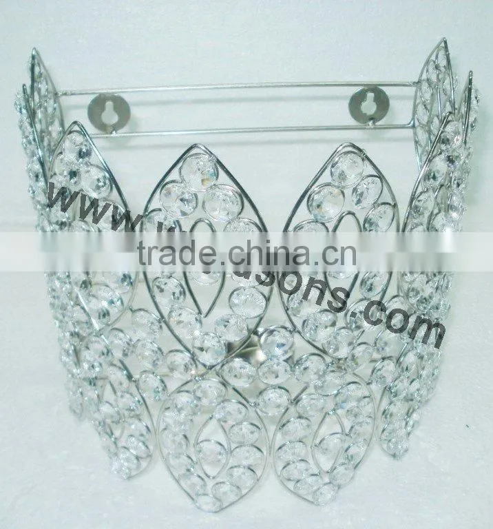 Clear Crystal Carved Votive Candle Holder for Home Decoration