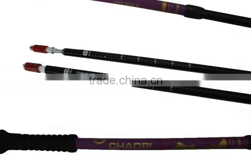 Trekking poles with internal lock, ALU, super long EVA , 3 sections, SZ15342