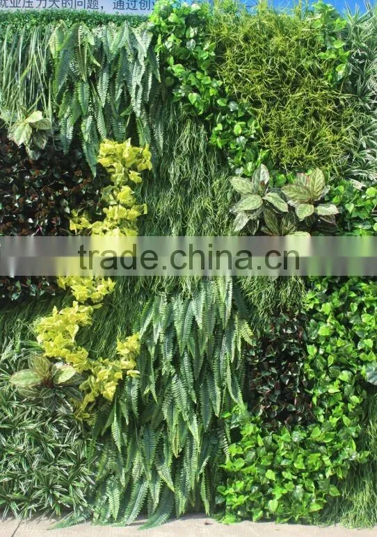 Exterior fake backdrop green plants wall for home or hotel decoration
