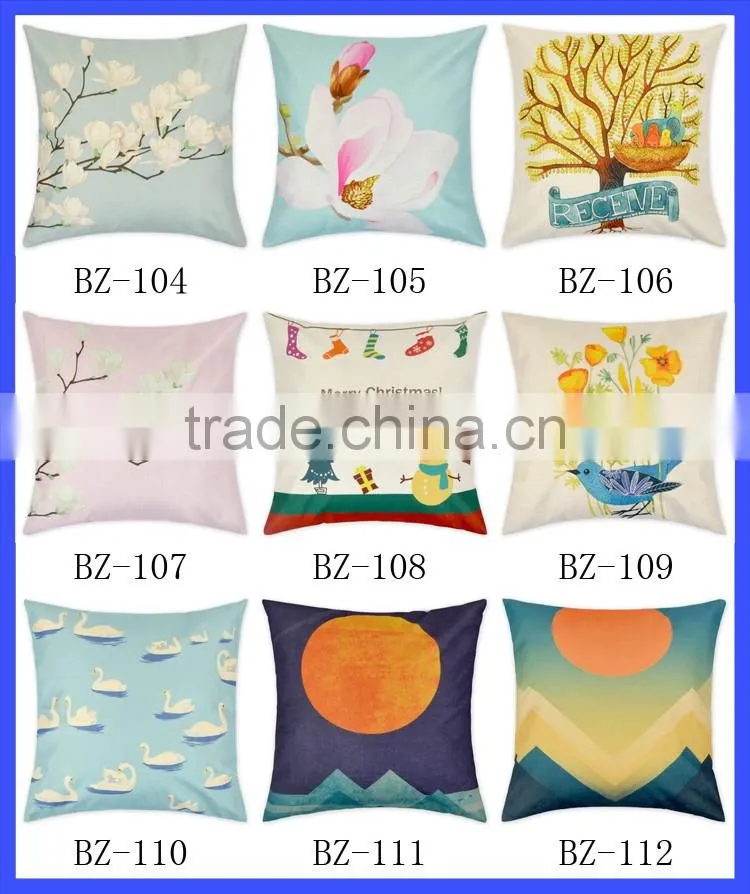 Decorative Pillowcase Cotton Linen Home Cushion Cover Throw Sofa Bed Car Pillows