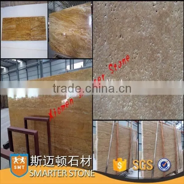 Imported travertine tiles cream travertine slabs polished