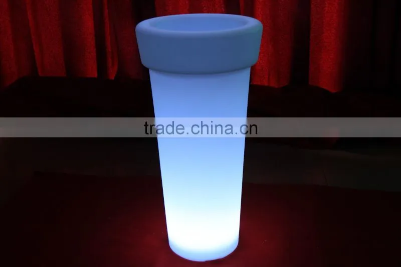 Transparent bar smirnoff plastic led illuminated ice bucket