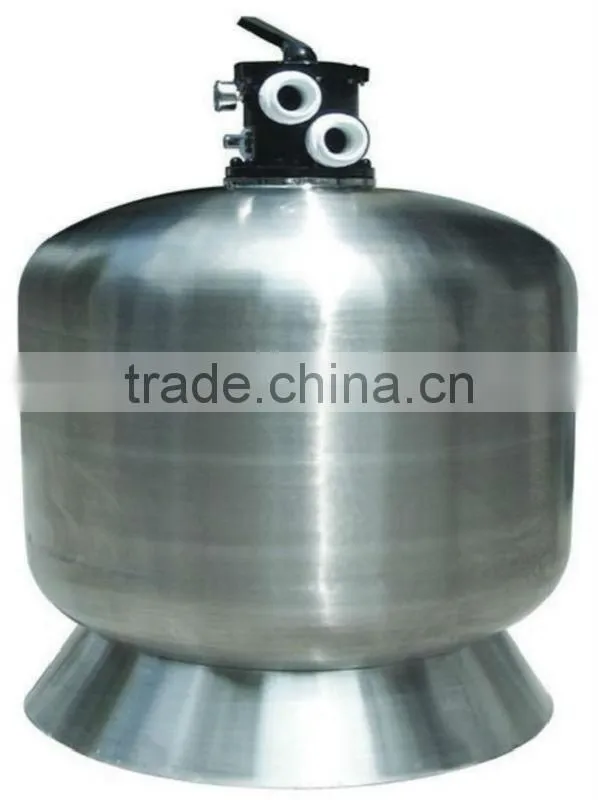 commercial wholesale swimming pool top mount stainless steel used sand filter for water treatment