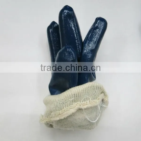 High Quality Blue Nitrile Gloves Nitrile Coated Gloves