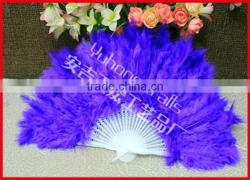 colorful party feather fan for promotion